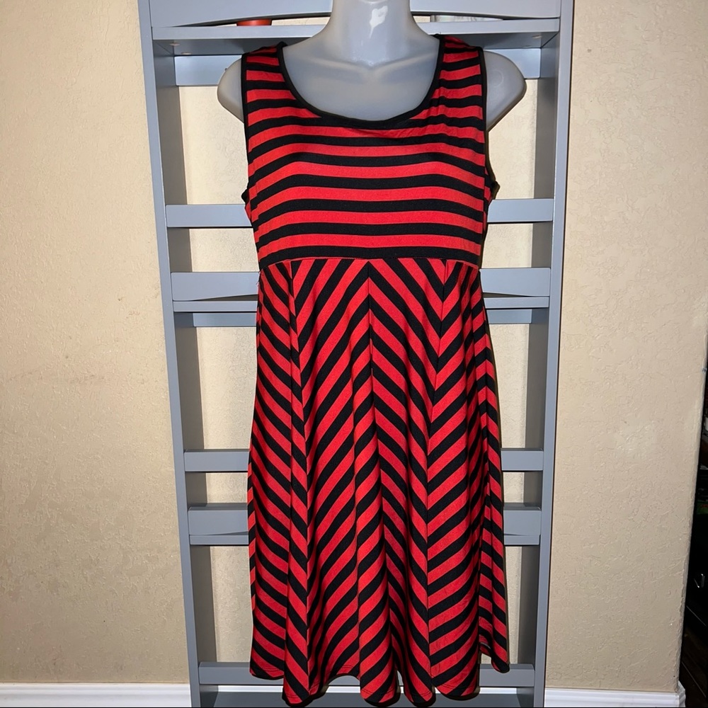AA Studio Black & Red Dress